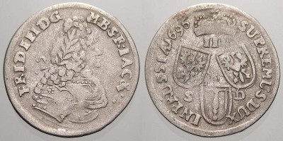 3 grosze 1696, mennica Krlewiec (E), Fryderyk III