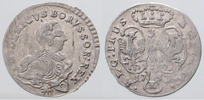 3 grosze 1753, mennica Krlewiec (E), Fryderyk Wielki